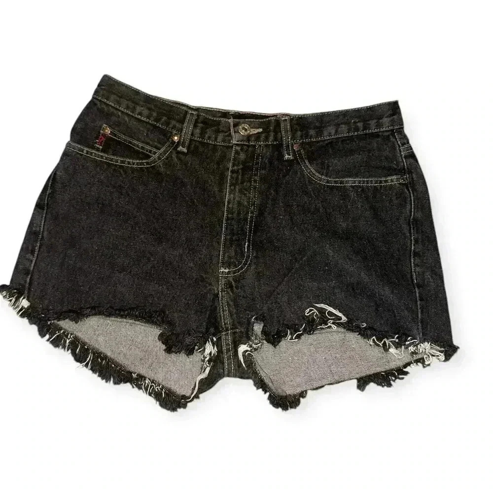 GUESS vintage Women's denim black short size 31